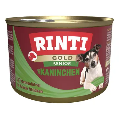 Rinti Gold Senior s jemnými kousky králičího masa 24 × 185 g