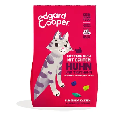 Edgard & Cooper Senior granule pro kočky, kuře a krůta, 2 kg