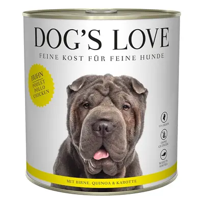 Dog's Love Classic kuřecí maso s hruškou, quinoou a mrkví 12x800g