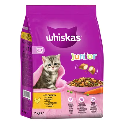 Whiskas Junior s kuřecím masem 7 kg