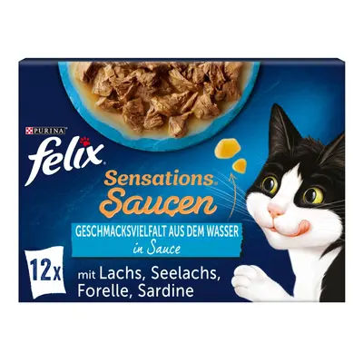 FELIX Sensations Saucen výběr z vody, 12 × 85 g