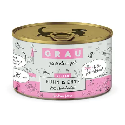 Grau Kitten kuřecí a kachna 6 × 200 g