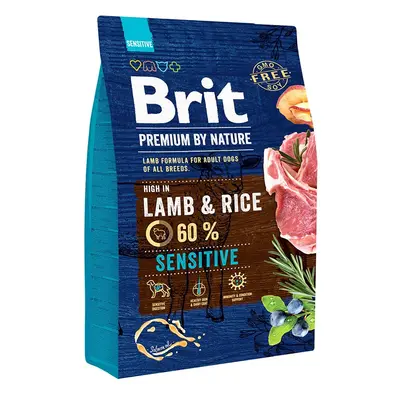 Brit Premium by Nature Sensitive jehněčí s rýží 3 kg