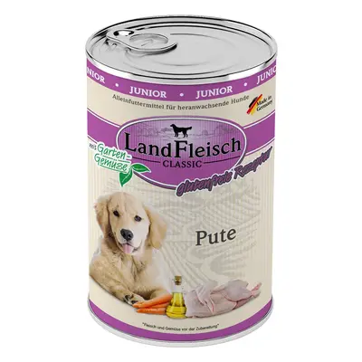 LandFleisch Dog Classic Junior s krůtím masem 6 × 400 g