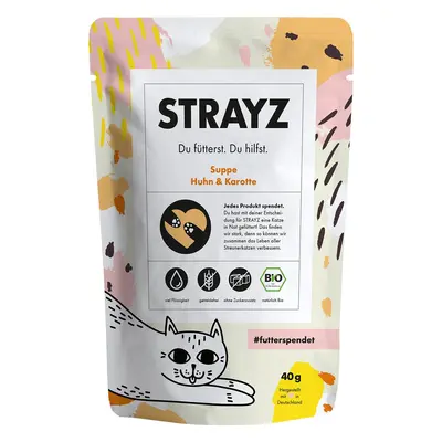 STRAYZ BIO polévka kuřecí maso a mrkev 14 × 40 g