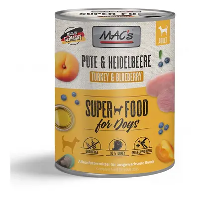 MAC's Dog krůtí maso a borůvky 12 × 800 g