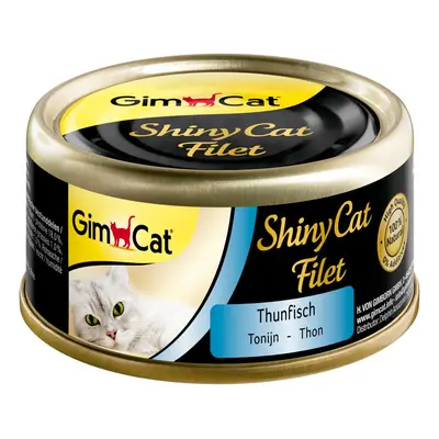 GimCat ShinyCat filé z tuňáka, 6 x 70 g 6x70g