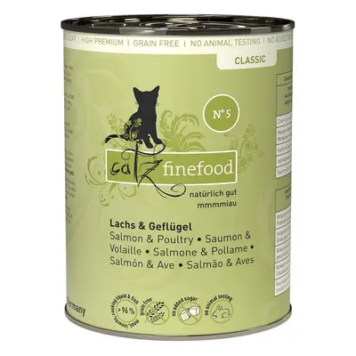 Catz finefood Classic N° 5 – losos a drůbež 6 × 400 g