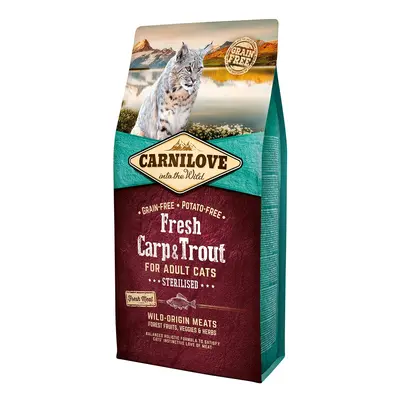 Carnilove Cat Adult Fresh – kapr a pstruh / Sterilised 6 kg