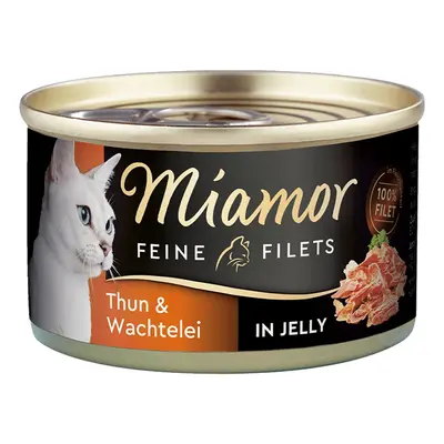 Miamor Feine Filets v želé s tuňákem a křepelčími vejci, 100 g 24 × 100 g