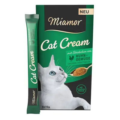 Miamor Cat krém s kuřecím a zeleninou 20 × 15 g