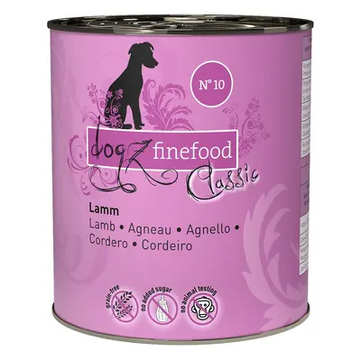 dogz finefood No. 10 jehněčí 6 × 800 g