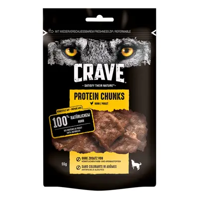 CRAVE proteinové kousky s kuřecím masem 3× 55 g