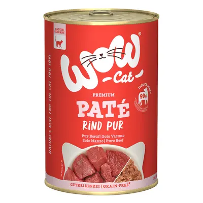 WOW CAT Adult čisté hovězí maso 6 × 400 g