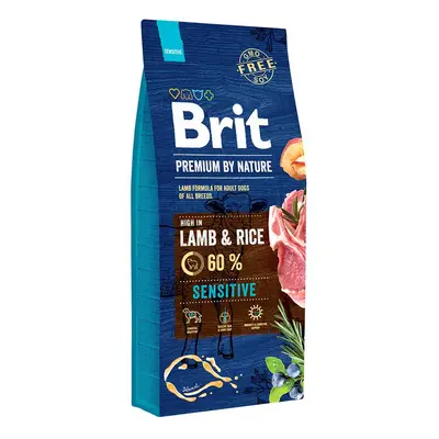 Brit Premium by Nature Sensitive jehněčí s rýží 2 × 15 kg