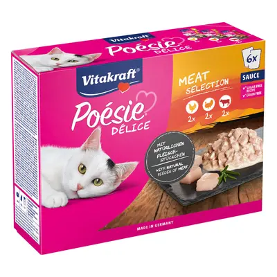 Vitakraft Poésie Délice multipack maso, 6× 85 g