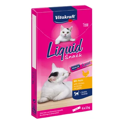 Vitakraft Cat liquid Snack kuřecí 3 × 6 kusů