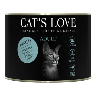 Cat's Love konzerva s čistým kuřecím masem, světlicovým olejem a petrželí 6× 200 g