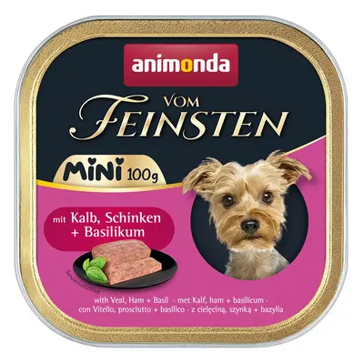 animonda vom Feinsten Mini telecí, šunka a bazalka 32 × 100 g