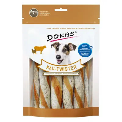 Dokas Kau-Twister hovězí kůže, bachory a kuřecí prsní filet 9 × 200 g