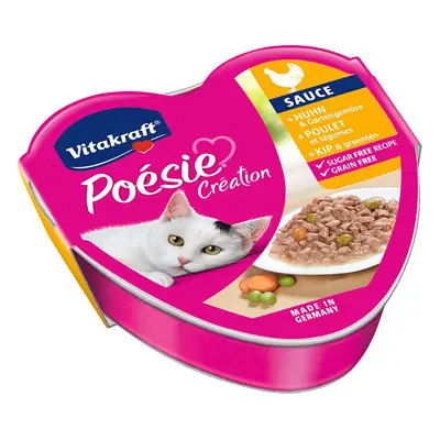 Vitakraft Poésie Création kuřecí maso a zahradní zelenina 15× 85 g