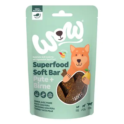 WOW SUPERFOOD Soft Bar krůtí maso s hruškou 150 g