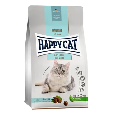 Happy Cat Sensitive kůže a srst 3 × 4 kg