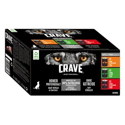 CRAVE paštika pro dospělé Multipack 6x400g