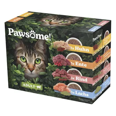 Pawsome Adult multipack, 12 × 85 g