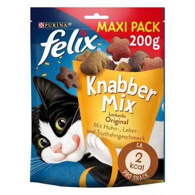 FELIX KnabberMix Original pamlsky pro kočky s kuřecím masem, játry a krocaním masem 200 g