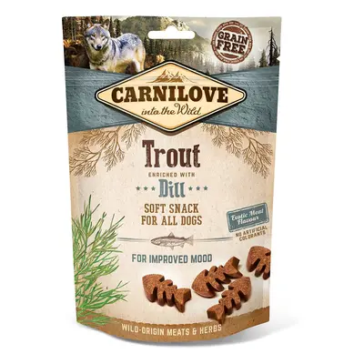 Carnilove Dog – Soft Snack – pstruh s koprem, 200 g