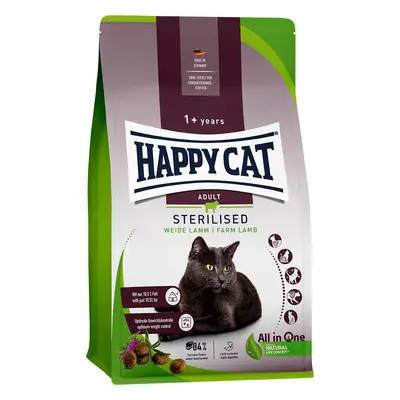 Happy Cat Sterilised Adult jehněčí z pastvin 10 kg