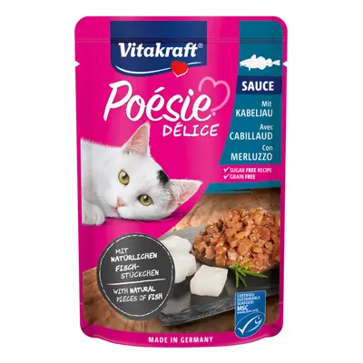 Vitakraft Poésie DéliSauce a treska obecná 23 × 85 g