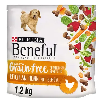 Beneful Tasty Grain Free kuře, bez obilovin 3× 1,2 kg