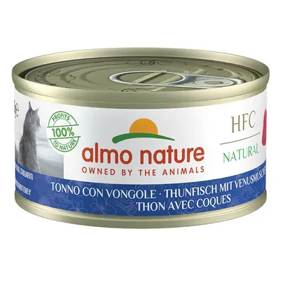 Almo Nature Natural HFC tuňák a mušle, 6 × 70 g