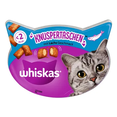 Whiskas křupavé taštičky s lososem 8 x 60 g