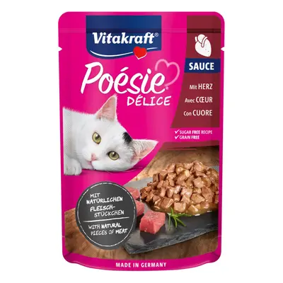 Vitakraft Poésie DéliSauce a srdíčka 23 × 85 g