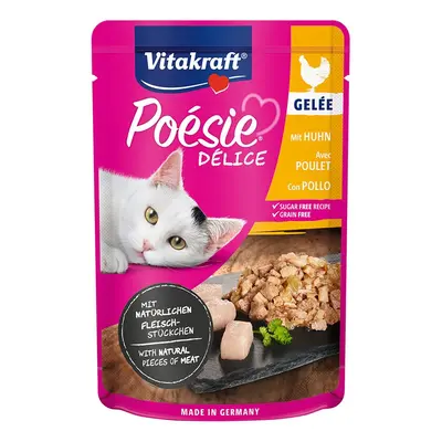 Vitakraft Poésie Délice kuřecí v želé 23 × 85 g