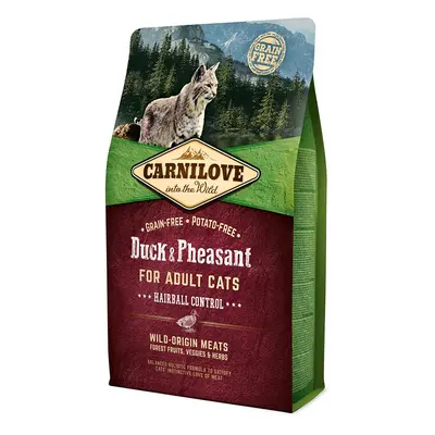 Carnilove Cat Adult – Duck & Pheasant / Hairball Control. 2 kg