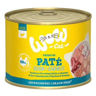 WOW CAT Adult kuře a krevety 6× 200 g