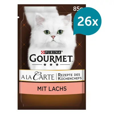 Gourmet A la Carte losos na jemné zahradní zelenině 26 × 85 g