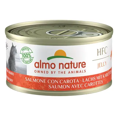 Almo Nature HFC Jelly losos s mrkví, 6 × 70 g