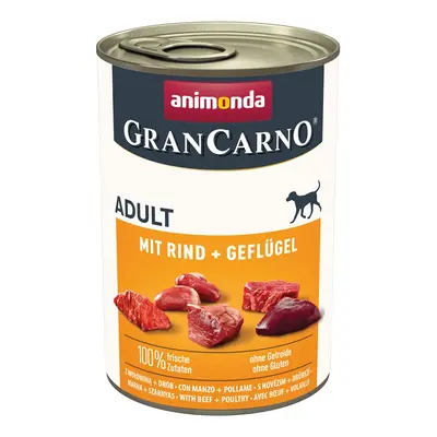 animonda GranCarno Adult s hovězím a drůbežím masem 6 × 400 g