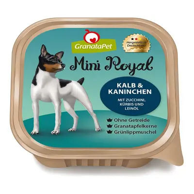 GranataPet Mini Royal s telecím masem a králíkem 11 × 150 g