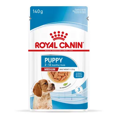 ROYAL CANIN MEDIUM PUPPY mokré krmivo pro středně velká štěňata 10 x 140 g