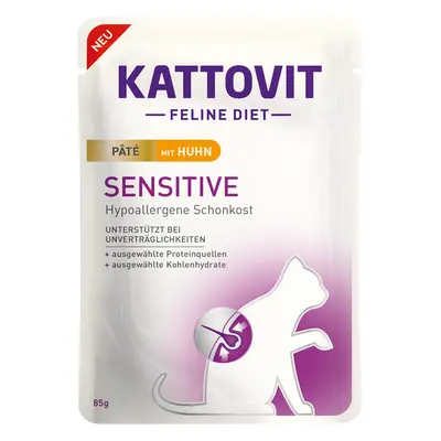 Kattovit Sensitive Paté kuřecí 10 × 85 g