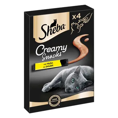 SHEBA® Creamy Snacks s kuřecím masem 4×12 g