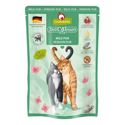 GranataPet pro kočky – Delicatessen Pouch čistá zvěřina 6 × 85 g