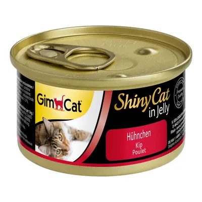 GimCat ShinyCat v želé, 24 x 70 g Kuře