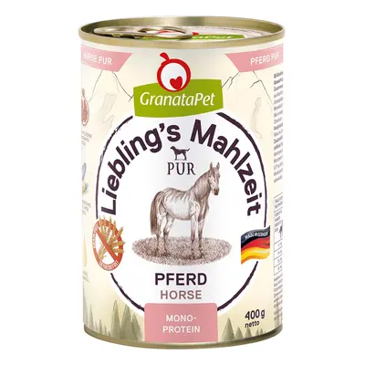 GranataPet Liebling's Mahlzeit ČISTÁ konina 6× 400 g